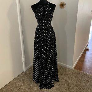 Black with white dots